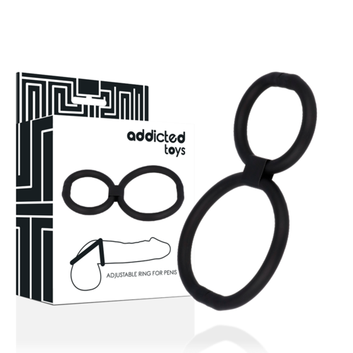 ADDICTED TOYS - Anel Ajustável para Pénis de Alta Qualidade - VIBRA24 SEXSHOP