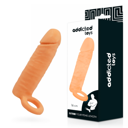 ADDICTED TOYS - Extensor Peniano 16 cm para Aumento de Tamanho - VIBRA24 SEXSHOP