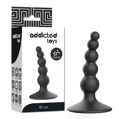 ADDICTED TOYS - 10 cm Black Anal Plug for Unmatched Pleasure