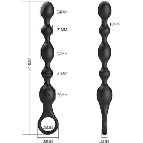 PRETTY LOVE - Bolas Vibratórias Silicone Van Anal com 10 Vibrações Recarregáveis - VIBRA24 SEXSHOP