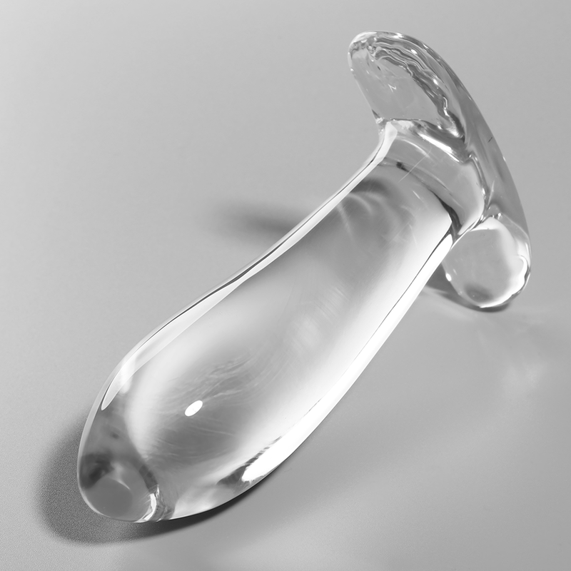 NEBULA SERIES BY IBIZA - MODELO 5 ANAL PLUG VIDRO BOROSILICADO TRANSPARENTE 12.5 CM -O- 3.5 CM - VIBRA24 SEXSHOP