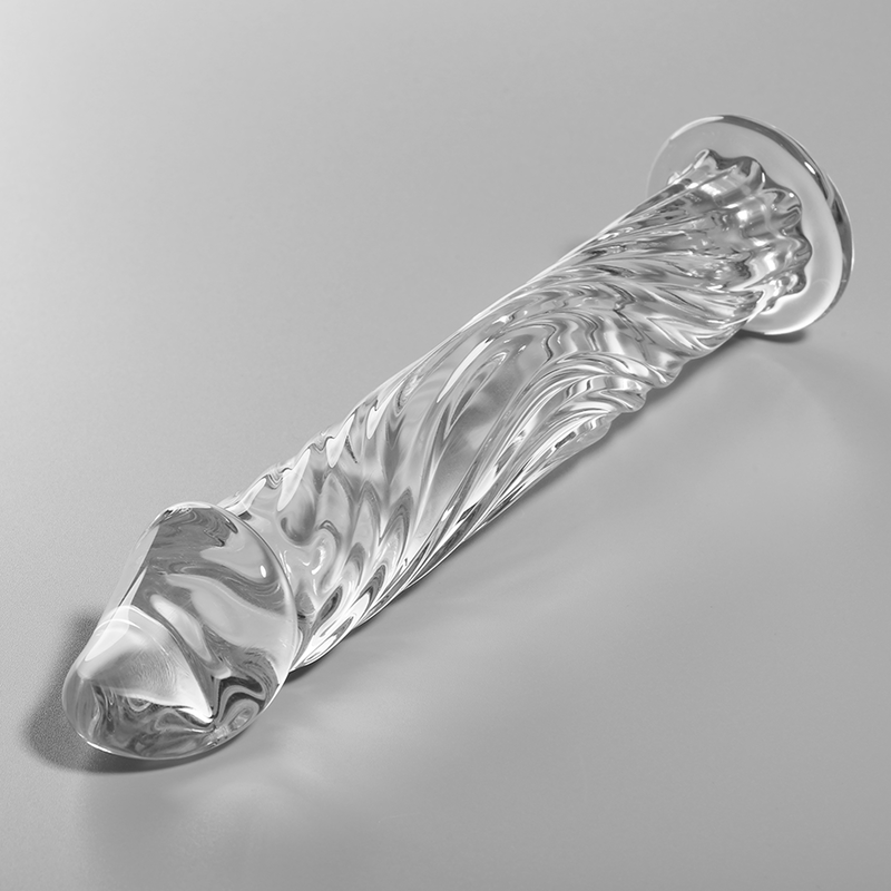 NEBULA SERIES BY IBIZA - MODELO 12 DILDO VIDRO BOROSILICADO TRANSPARENTE 17 CM -O- 3.5 CM - VIBRA24 SEXSHOP