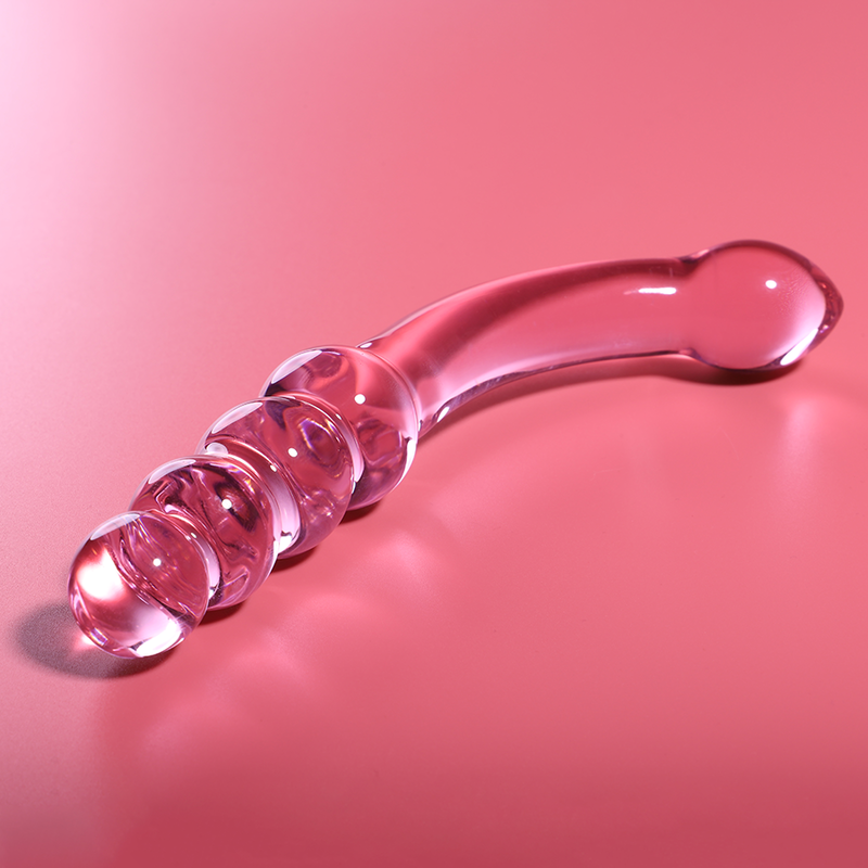 NEBULA SERIES BY IBIZA - MODELO 14 DILDO VIDRO BOROSILICADO ROSA 18.5 CM -O- 3 CM - VIBRA24 SEXSHOP