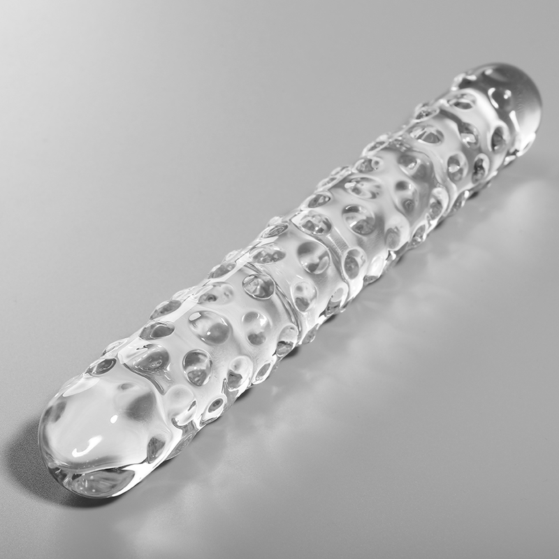 NEBULA SERIES BY IBIZA - MODELO 15 DILDO VIDRO BOROSILICADO TRANSPARENTE 18.5 CM -O- 3 CM - VIBRA24 SEXSHOP