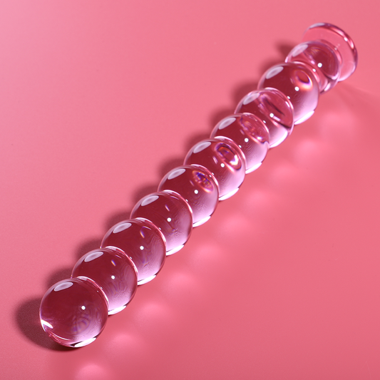NEBULA SERIES BY IBIZA - MODELO 22 DILDO VIDRO BOROSILICADO ROSA 21.5 CM -O- 2.5 CM - VIBRA24 SEXSHOP