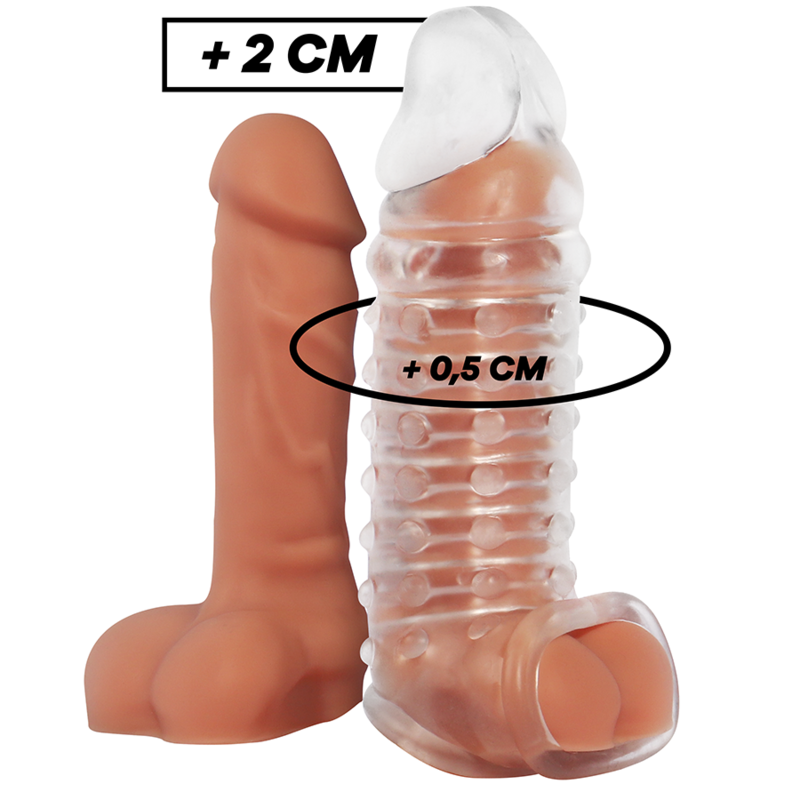 VIRILXL - EXTENSÃO DO PÊNIS E BAINHA V11 TRANSPARENTE - VIBRA24 SEXSHOP