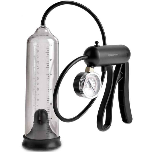 PUMP WORX - BOMBA DE POTÊNCIA PRO-GAUGE TRANSPARENTE - VIBRA24 SEXSHOP
