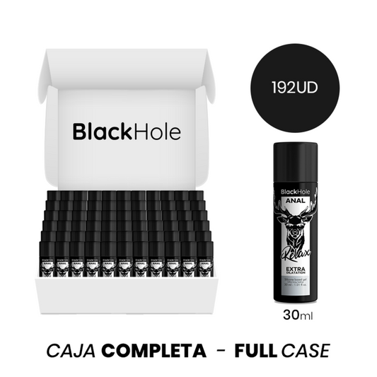 MOQ 192 - DILATAÇÃO ANAL À BASE DE SILICONE BLACK HOLEGEL 30 ML
