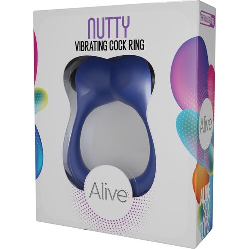 ALIVE - ANEL VIBRANTE NUTTY AZUL: O Melhor Anel Vibratório Azul para Prazer Inigualável - VIBRA24 SEXSHOP
