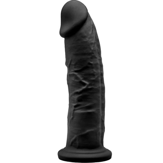 SILEXD - MODELO 2 PÊNIS REALÍSTICO PREMIUM SILEXPAN SILICONE PRETO 19 CM - VIBRA24 SEXSHOP