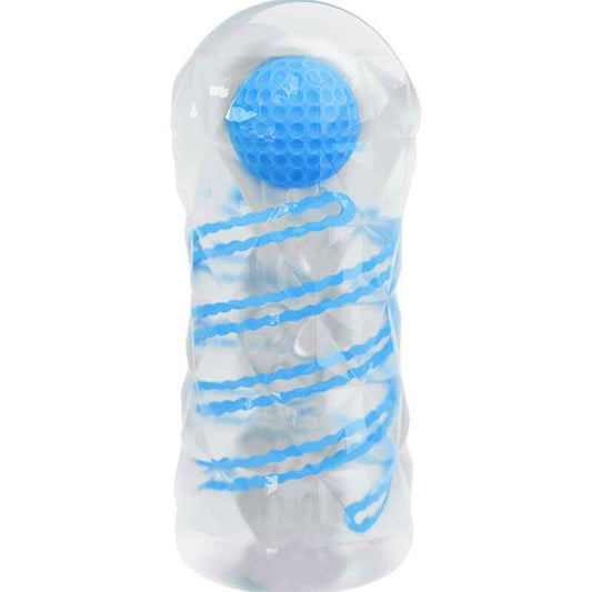 PRETTY LOVE - PEQUENO MASTURBADOR COM ESPIRAIS AZUIS - VIBRA24 SEXSHOP
