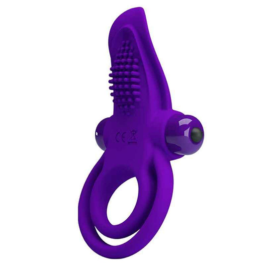 PRETTY LOVE - ANEL PARA PÉNIS VIBRANTE ROXO - VIBRA24 SEXSHOP