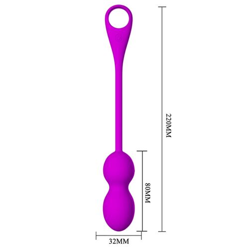 PRETTY LOVE - Bolas Vibratórias Recarregáveis Elvira Roxo para Prazer Intensificado - VIBRA24 SEXSHOP