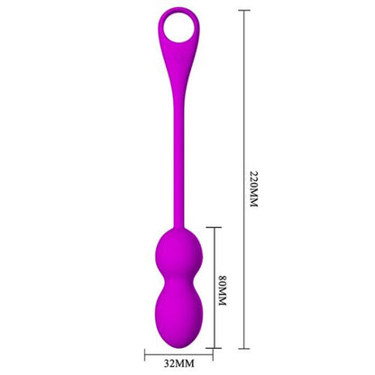 PRETTY LOVE - Bolas Vibratórias Recarregáveis Elvira Roxo para Prazer Intensificado - VIBRA24 SEXSHOP