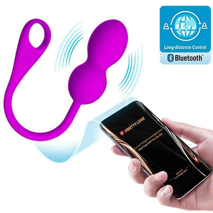 PRETTY LOVE - Bolas Vibratórias Recarregáveis Elvira Roxo para Prazer Intensificado - VIBRA24 SEXSHOP