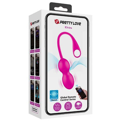 Bolas Vibradoras Recarregáveis Pretty Love Elvira Rosa - Prazer e Estilo - VIBRA24 SEXSHOP