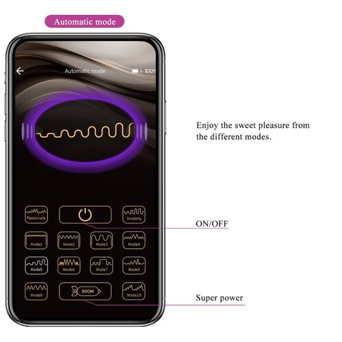 Ovo Vibratório Controlado por APP - Prazer Inigualável com Pretty Love Ninfa Roxo - VIBRA24 SEXSHOP
