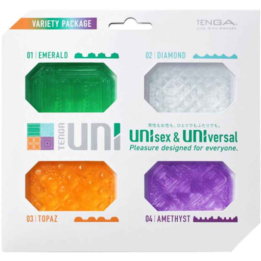 TENGA - MASTURBADOR UNI VARIETY DEDAL PACK 4 UNIDADES - VIBRA24 SEXSHOP