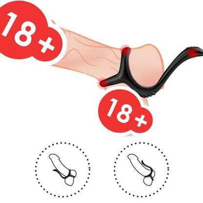 ARMONY - ANEL ANAL DUPLO TESOURO PRETO - VIBRA24 SEXSHOP