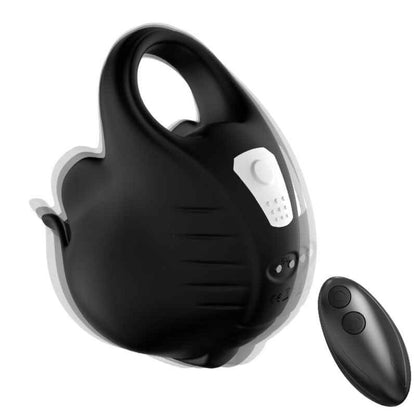 Armony - Anel Vibratório Controle Remoto Preto para Prazer Personalizado - VIBRA24 SEXSHOP