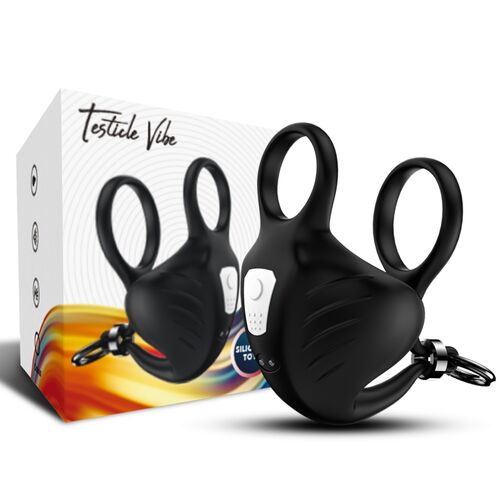 Anel Vibrador Controle Remoto Armony Manta Scrotum Preto