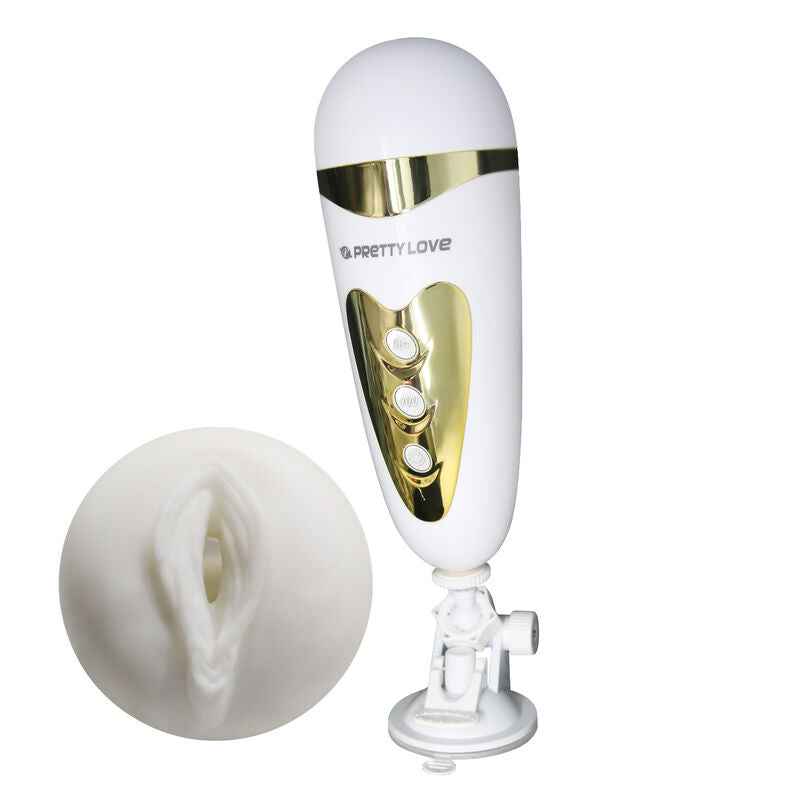 PRETTY LOVE - MASTURBADOR MASCULINO COM VIBRAO E SOM SALLY - VIBRA24 SEXSHOP