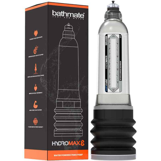 BATHMATE - HYDROMAX 8 TRANSPARENTE - VIBRA24 SEXSHOP