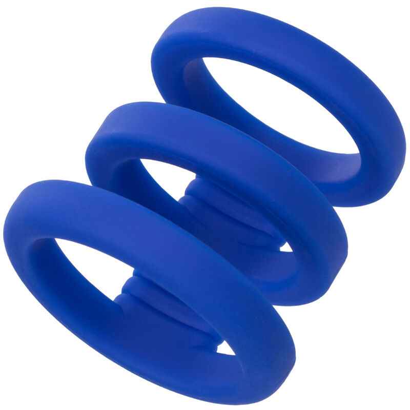 CALEXOTICS - ADMIRAL GAIOLA TRIPLA AZUL - VIBRA24 SEXSHOP