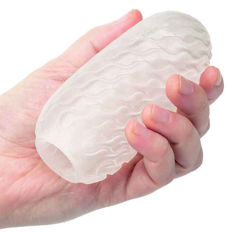 CALEXOTICS - BOUNDLESS REVERSÍVEL SQUISHY BALL STROKE AMARELO - VIBRA24 SEXSHOP