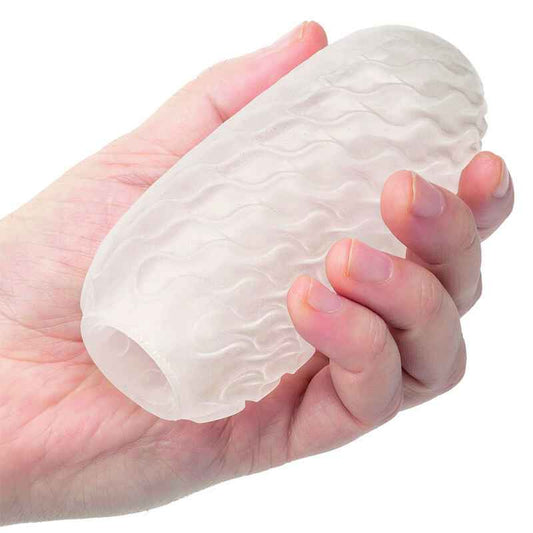 CALEXOTICS - BOUNDLESS REVERSÍVEL SQUISHY BALL STROKE CINZA - VIBRA24 SEXSHOP