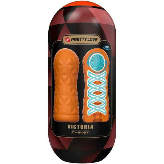 PRETTY LOVE - MASTURBADOR VICTORIA CHENEY LARANJA - VIBRA24 SEXSHOP
