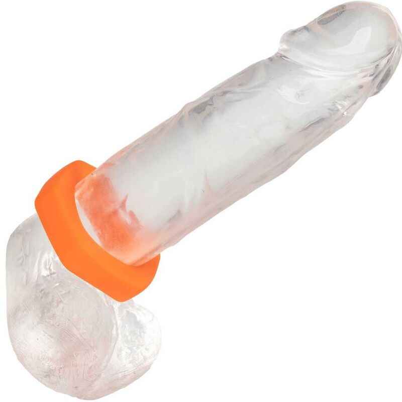 CALEXOTICS - ALPHA ANEL PROLONG SEXAGON LARANJA - VIBRA24 SEXSHOP