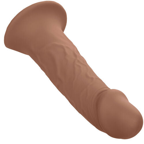 CalExotics – Performance Maxx Life-Like Extension: Extensão Realista com Arnês, Silicone Líquido e Ajuste Seguro em Tom Pele Marrom