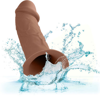 CalExotics – Performance Maxx Life-Like Extension: Extensão Realista com Arnês, Silicone Líquido e Ajuste Seguro em Tom Pele Marrom