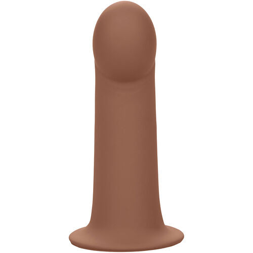 CalExotics – Performance Maxx: Extensão com Arnês, Silicone Líquido e Ajuste Seguro em Tom Pele Marrom - VIBRA24 SEXSHOP