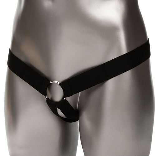 CalExotics – Performance Maxx: Extensão com Arnês, Silicone Líquido e Ajuste Seguro em Tom Pele Marrom - VIBRA24 SEXSHOP