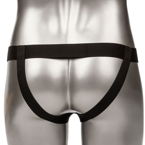 CalExotics – Performance Maxx: Extensão com Arnês, Silicone Líquido e Ajuste Seguro em Tom Pele Marrom - VIBRA24 SEXSHOP