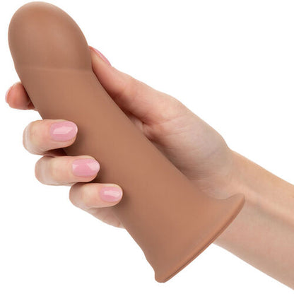 CalExotics – Performance Maxx: Extensão com Arnês, Silicone Líquido e Ajuste Seguro em Tom Pele Marrom - VIBRA24 SEXSHOP
