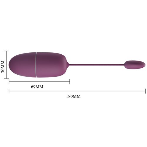 PRETTY LOVE - NYMPH VIBRADOR OVO COM CONTROLE APP LILA - Intensifique Seu Prazer com o Vibrador Ovo Controle App - VIBRA24 SEXSHOP