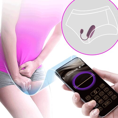 PRETTY LOVE - NYMPH VIBRADOR OVO COM CONTROLE APP LILA - Intensifique Seu Prazer com o Vibrador Ovo Controle App - VIBRA24 SEXSHOP