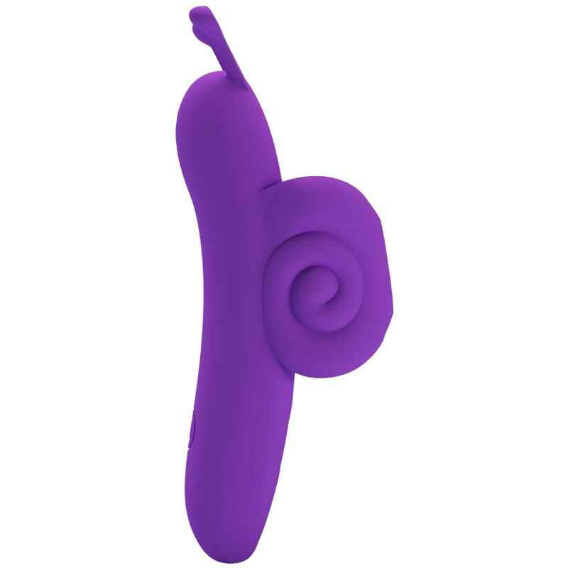 PRETTY LOVE - SNAIL ESTIMULADOR DE DEDO ROXO PODEROSO - VIBRA24 SEXSHOP