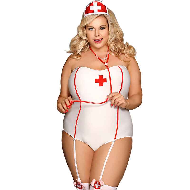SUBBLIME - FANTASIA DE ENFERMEIRA SEXY COM PELUCHE L/XL