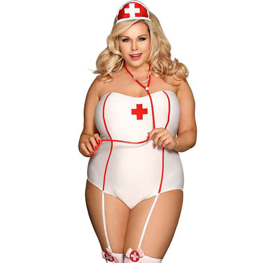 SUBBLIME - FANTASIA DE ENFERMEIRA SEXY COM PELUCHE L/XL