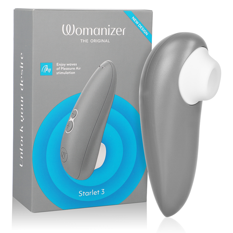 Estimulador Clitoriano Womanizer Starlet 3 Cinza - Prazer Inigualável - VIBRA24 SEXSHOP