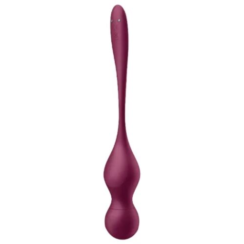 Satisfyer Love Birds: Bolas Vibratórias Satisfyer com Aplicativo Gratuito - Vinho Tinto