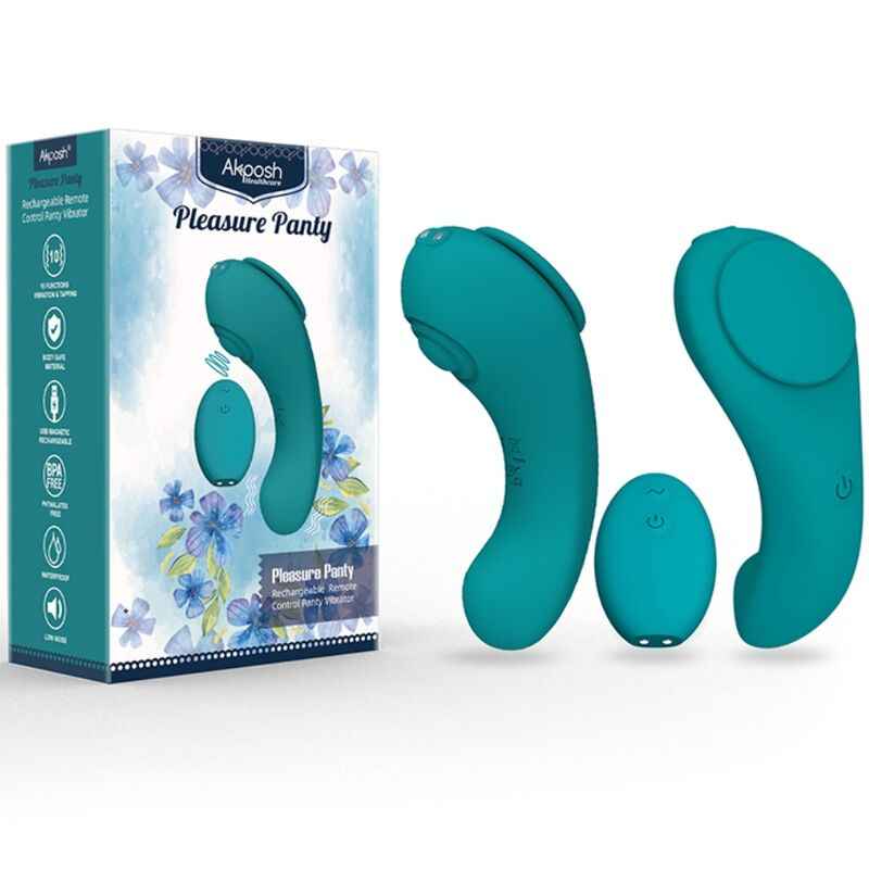 ARMONY - PLEASURE PANTY VIBRADOR CONTROLE REMOTO 3 VELOCIDADES VERDE - VIBRA24 SEXSHOP