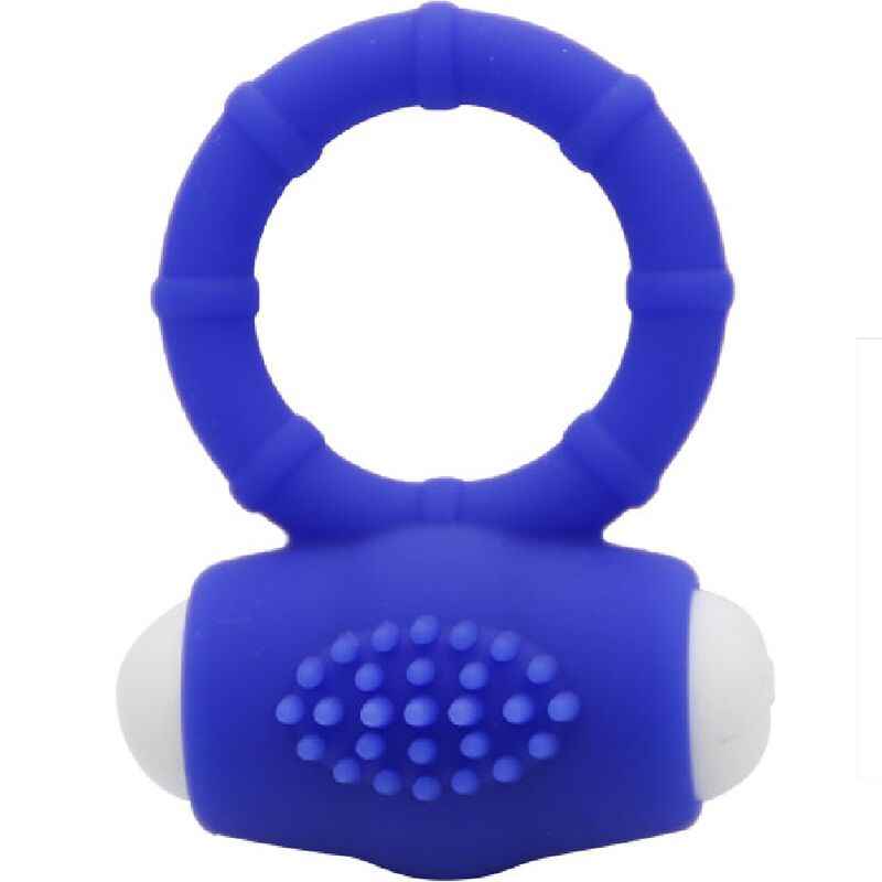 ARMONY - POWER O ANEL VIBRADOR SILICONE AZUL - VIBRA24 SEXSHOP