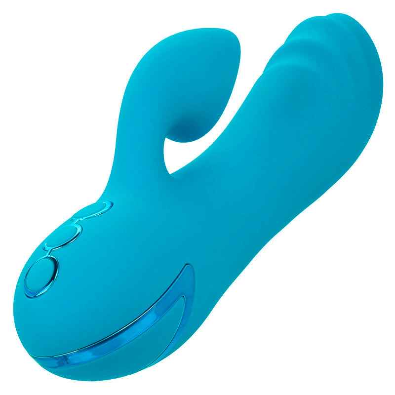 CALEXOTICS - SUNSET BEACH SEDUCER VIBRADOR E ESTIMULADOR 10 FUNÇÕES AZUL - VIBRA24 SEXSHOP