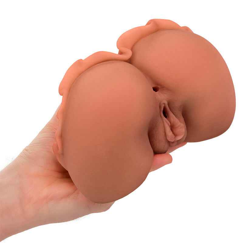 CALEXOTICS - A RAINHA DO BAILE MASTURBADOR DUPLO REALÍSTICO CARAMELO - VIBRA24 SEXSHOP