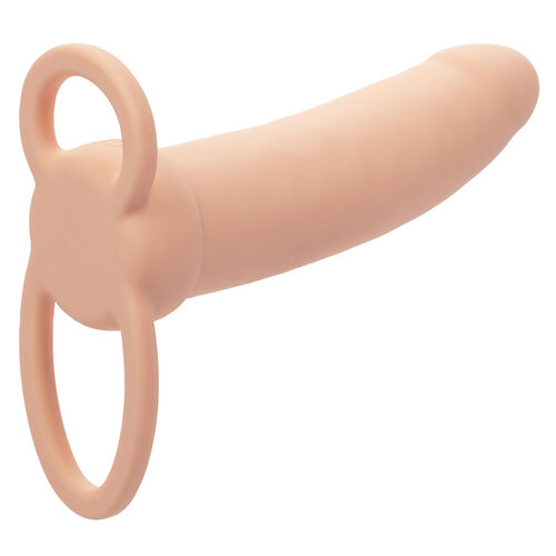 CalExotics – Performance Maxx Thick Dual Penetrator: Sonda para Dupla Penetração com Circunferência Aprimorada, 10 Funções e Anel Escrotal Integrado